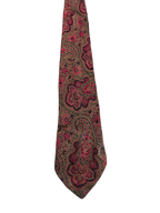 Keynote Fully Embroidered Red Paisley Tie