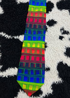 Vibrant Geometric Tie