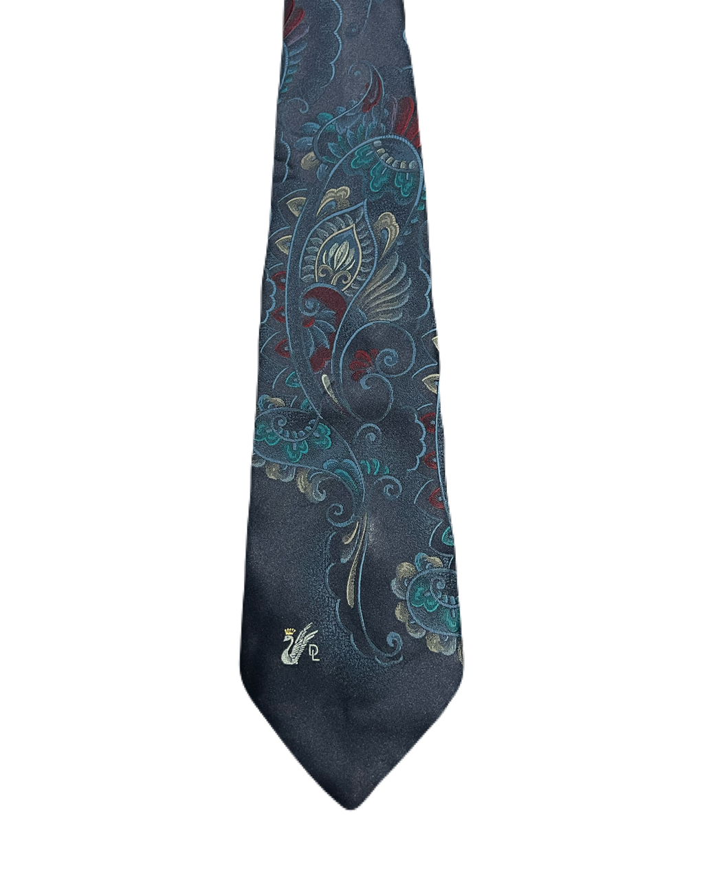 Don Loper Blue Paisley Embroidered Tie