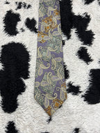 Maria Callas Paisley Embroidered Tie