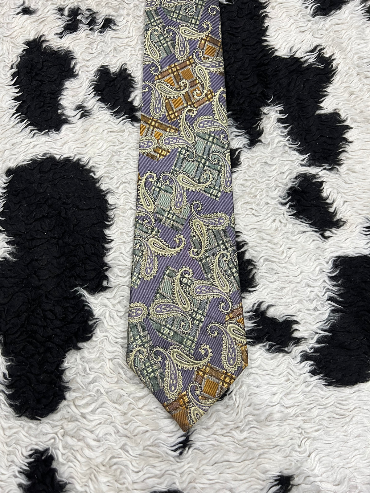 Maria Callas Paisley Embroidered Tie