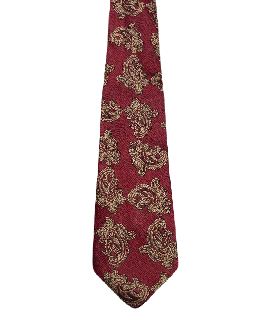 St. Bernard Red Paisley EmbroideredTie