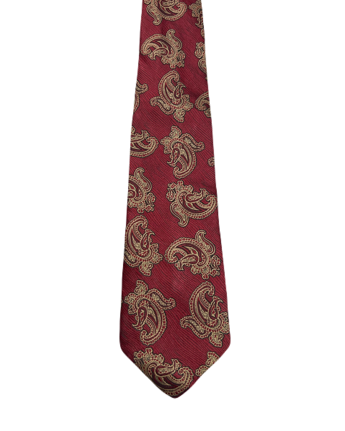 St. Bernard Red Paisley EmbroideredTie