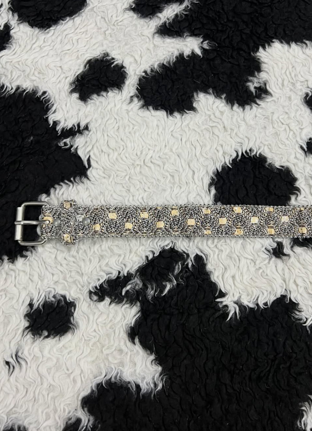 Narrow Laced Sparkle Belt