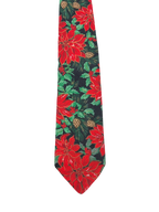 Buckingham Black & Red Floral Tie
