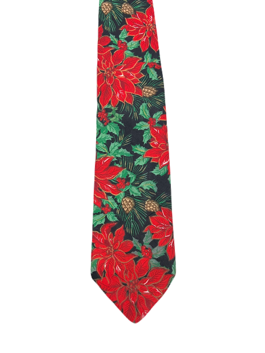Buckingham Black & Red Floral Tie