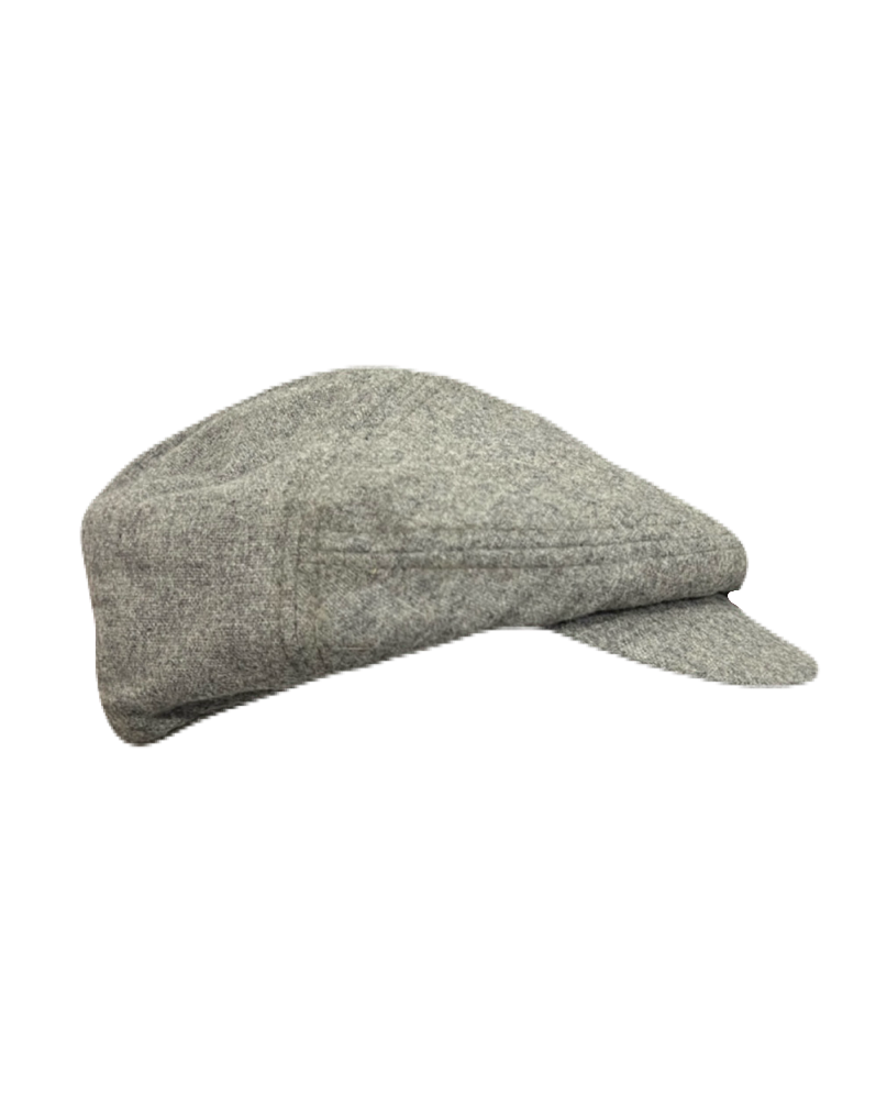 Grey Woolen Newsboy Cap