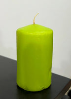 Brat-Coded Green Candle