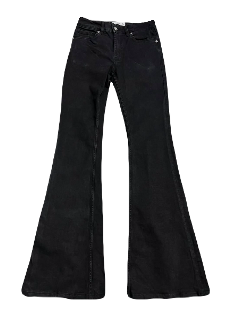 MANGO Black Flare Denims (Waist 26)