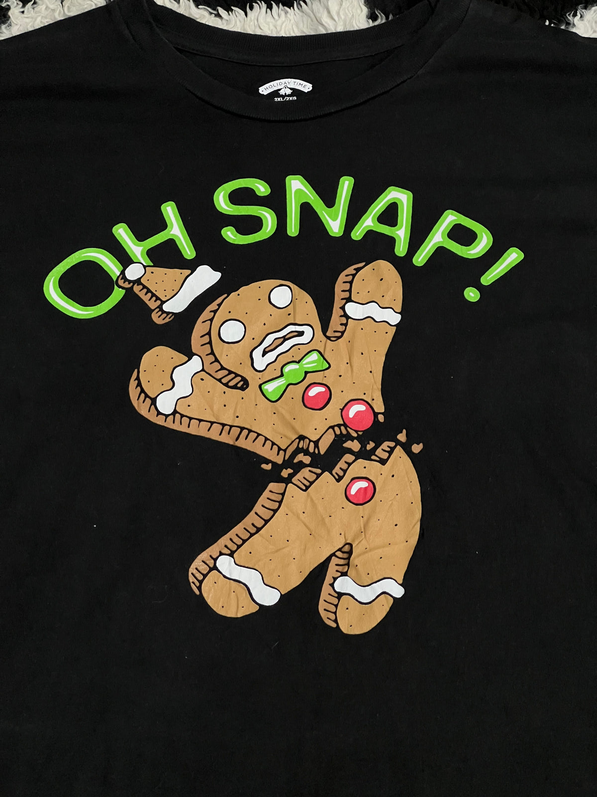 "Oh Snap!" Gingerbread Tee (Extra Large)
