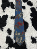 New World Blue Floral Embroidered Tie