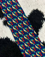 Blue Parrots Tie