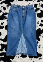 "I Saw It First" Denim Skirt