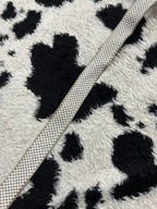 White Glitter Zipper Belt