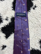 Dogs & Rifles Embroidered Tie