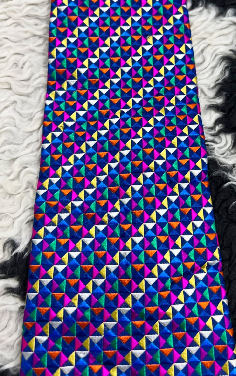 Fully Embroidered Vibrant Tie
