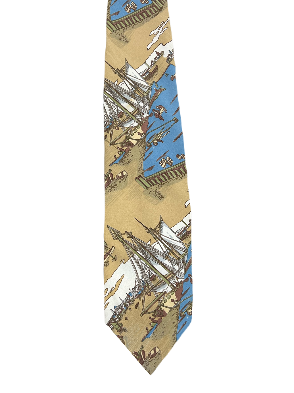 Ships Harbor Graphic Tie