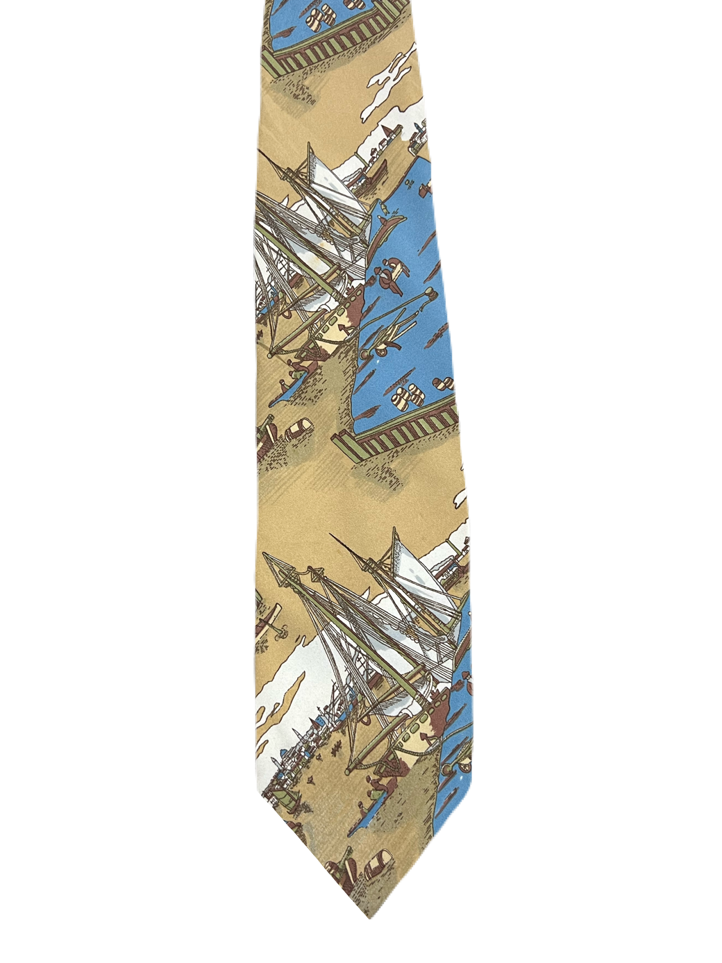 Ships Harbor Graphic Tie