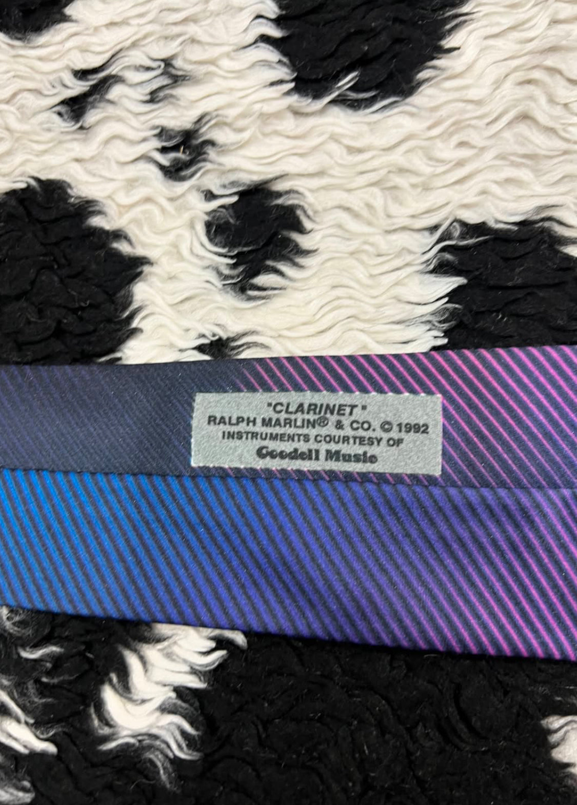 Vintage 1992 Ralph Marlin Clarinet Tie