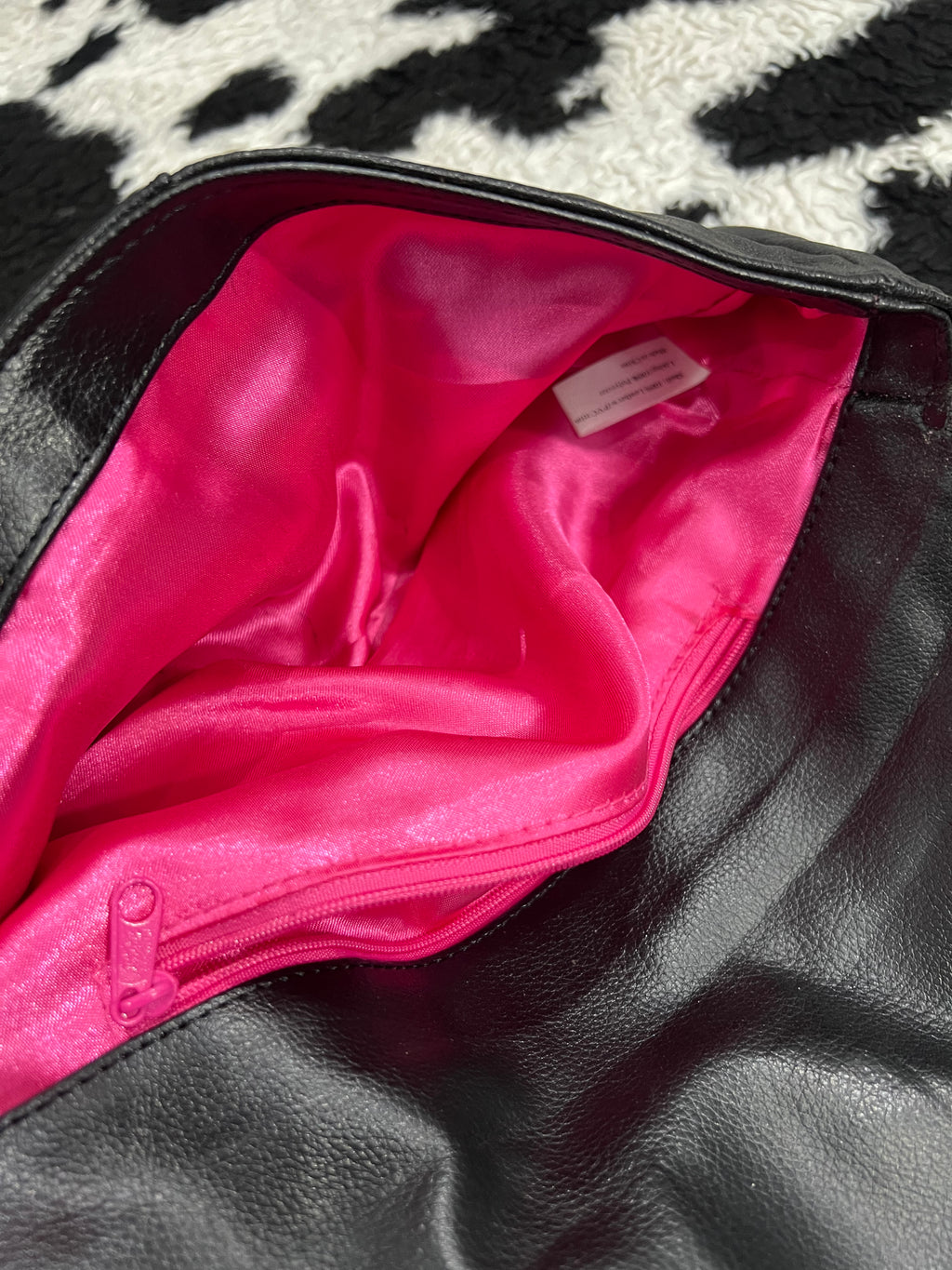 Black Leather Clutch