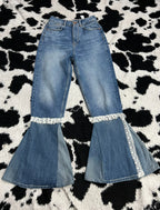 Zara High-Waisted Flare Denims (Waist 24)