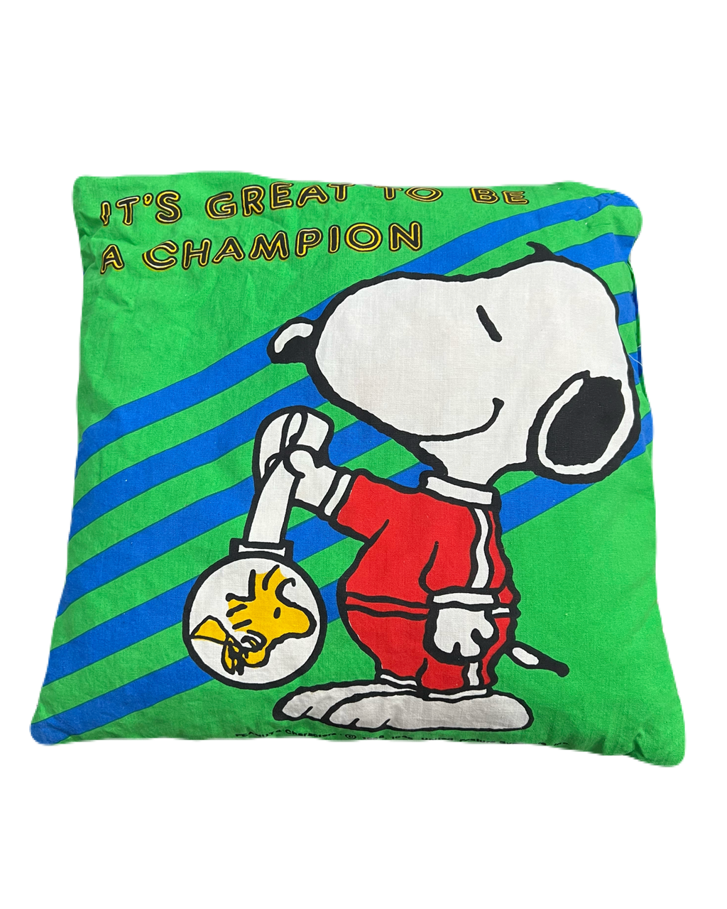 Snoopy "It's Great to be a Champion" Pillow Cushion