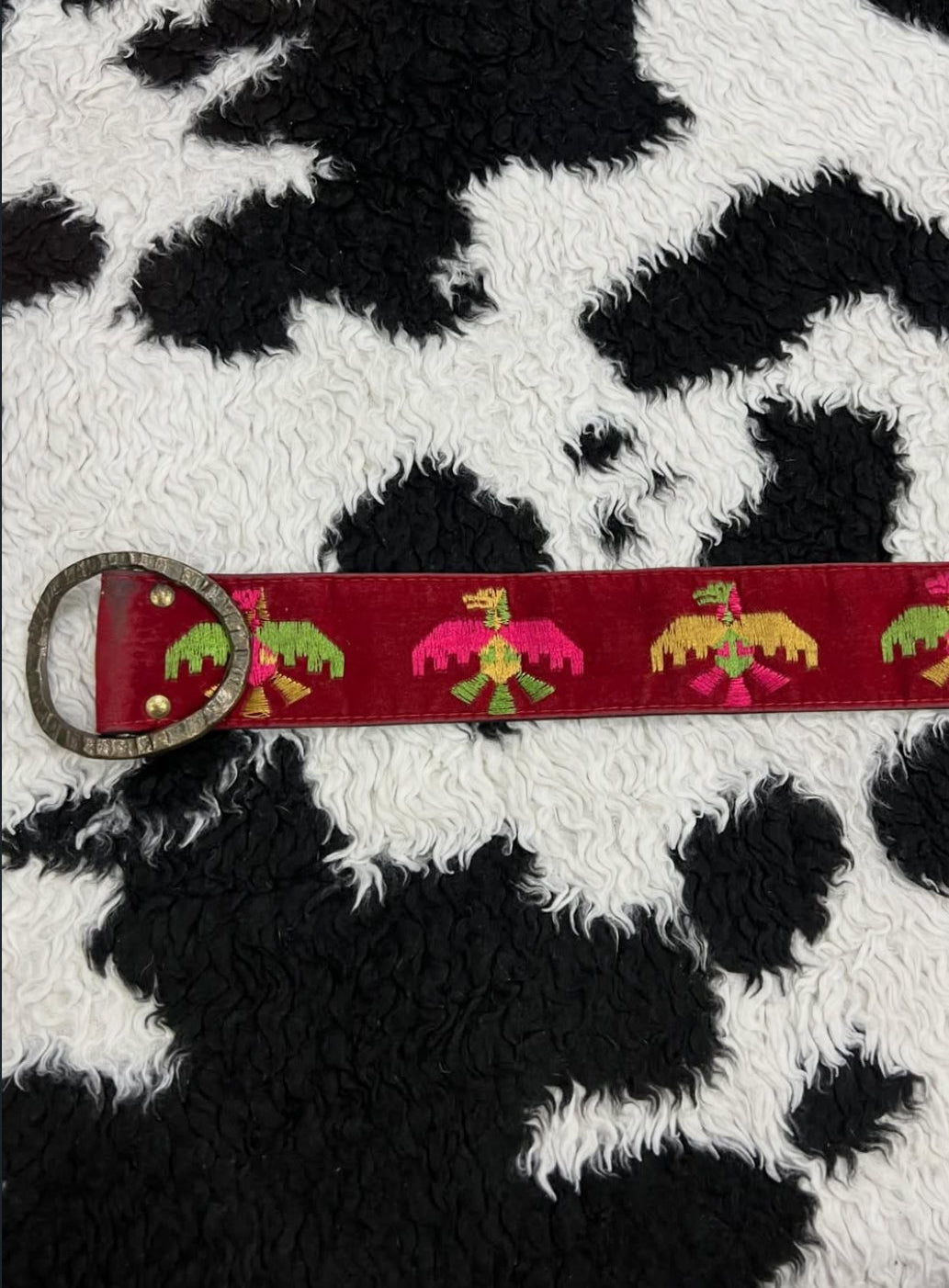 Dragon Embroidered Belt
