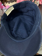 Dark Blue Buttoned Cap