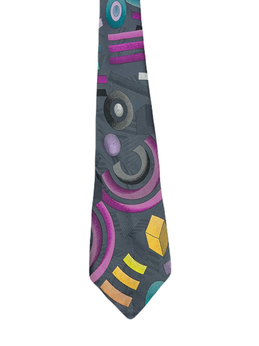 Montagu Grey Abstract Tie