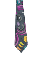 Montagu Grey Abstract Tie
