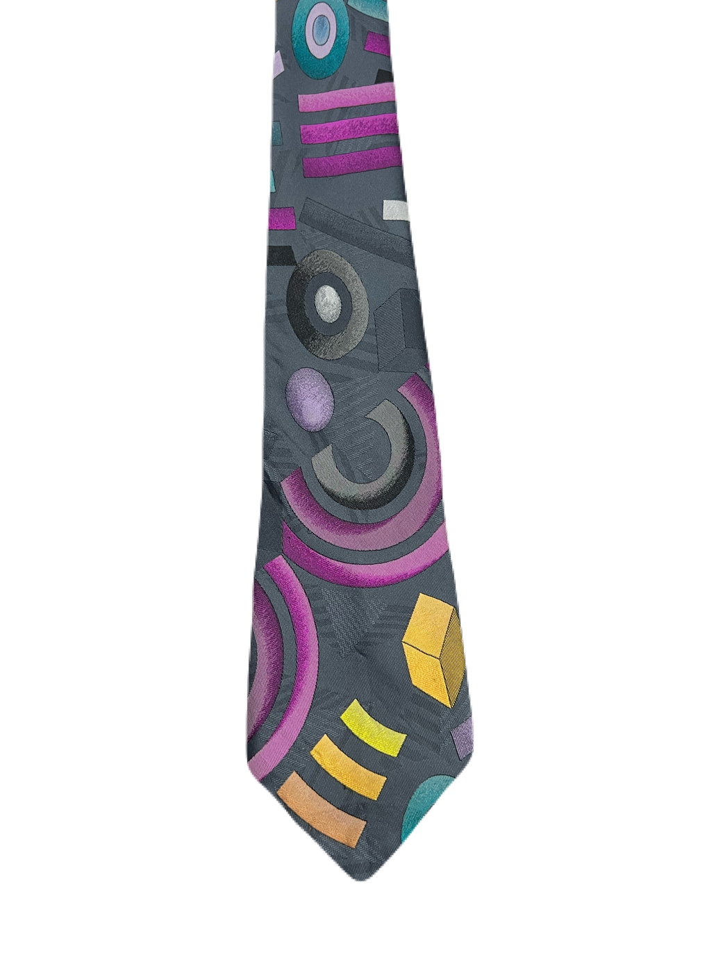 Montagu Grey Abstract Tie