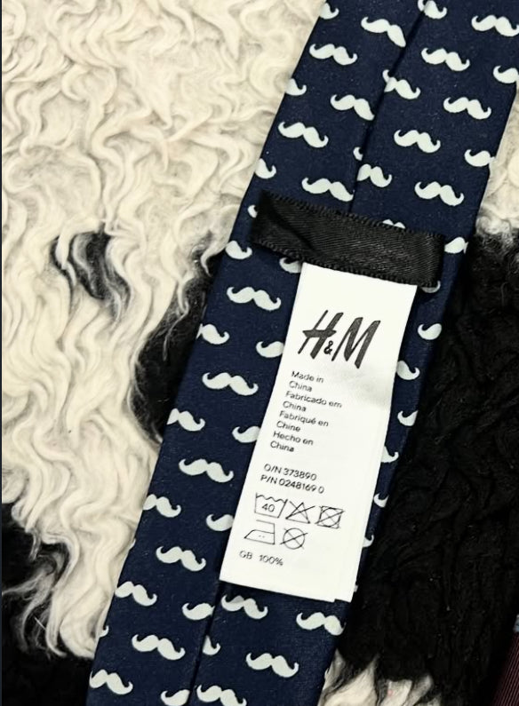 H&M Narrow Mustache Tie