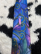 Purple Swirl Art Tie