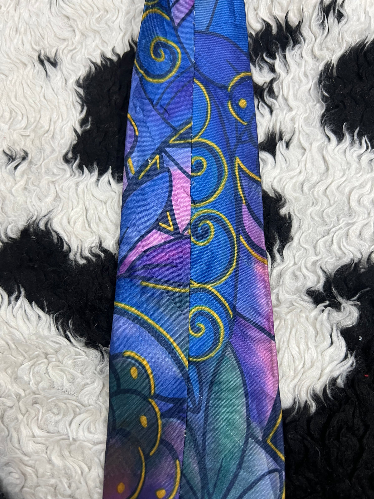 Purple Swirl Art Tie