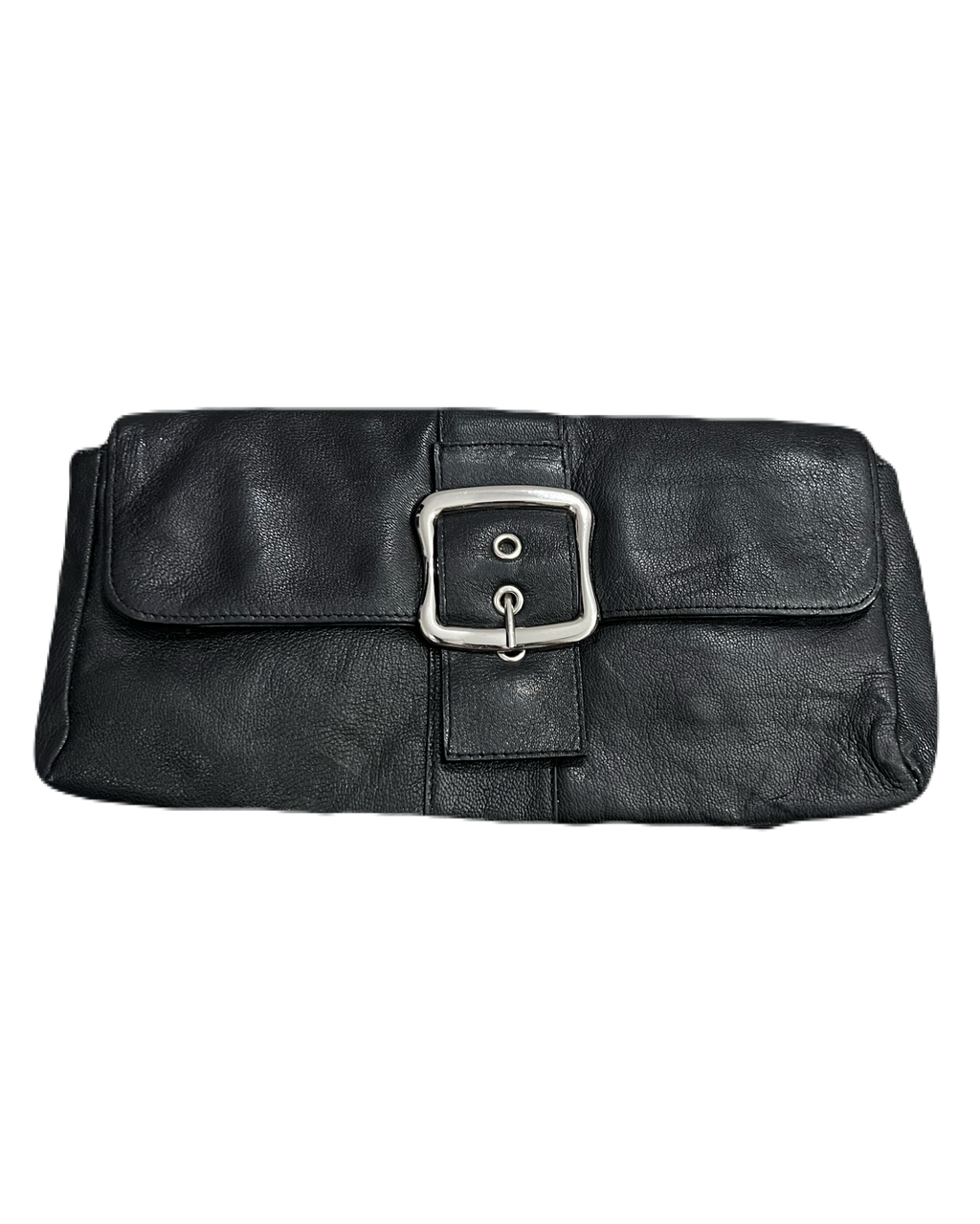 Black Leather Clutch