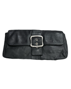 Black Leather Clutch