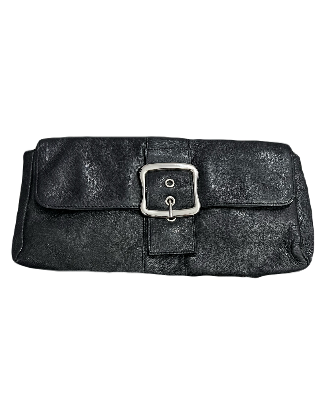 Black Leather Clutch