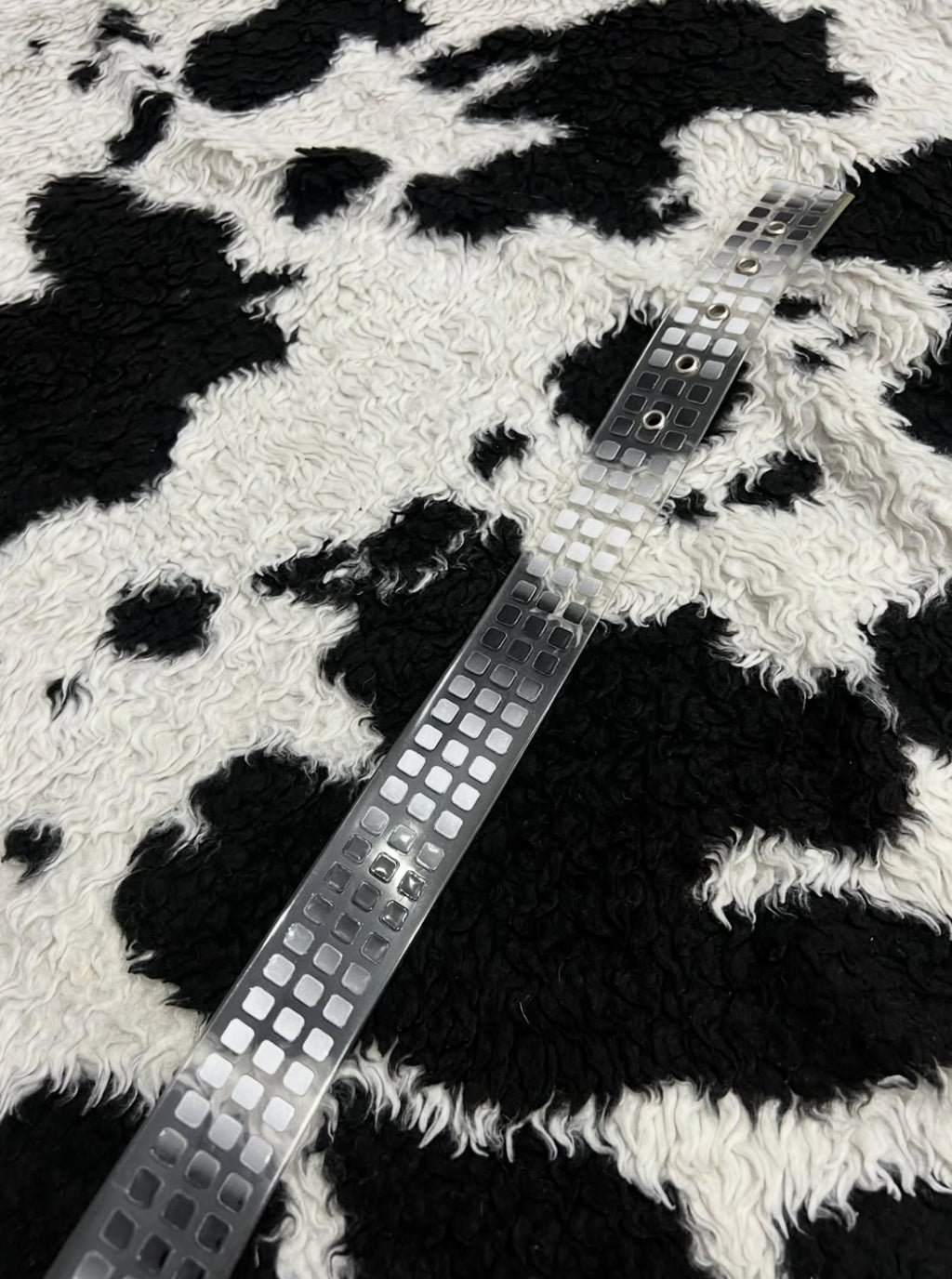 Transparent Black & White & Grey Belt
