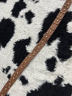 Brown Golden Studded Belt
