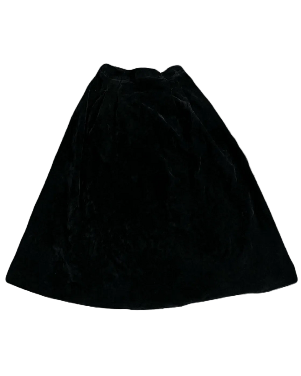 Black Long Velvet Skirt