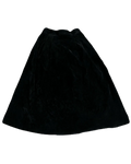 Black Long Velvet Skirt