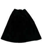 Black Long Velvet Skirt