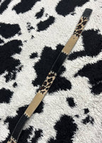 Patchwork Cheetah Print Belt