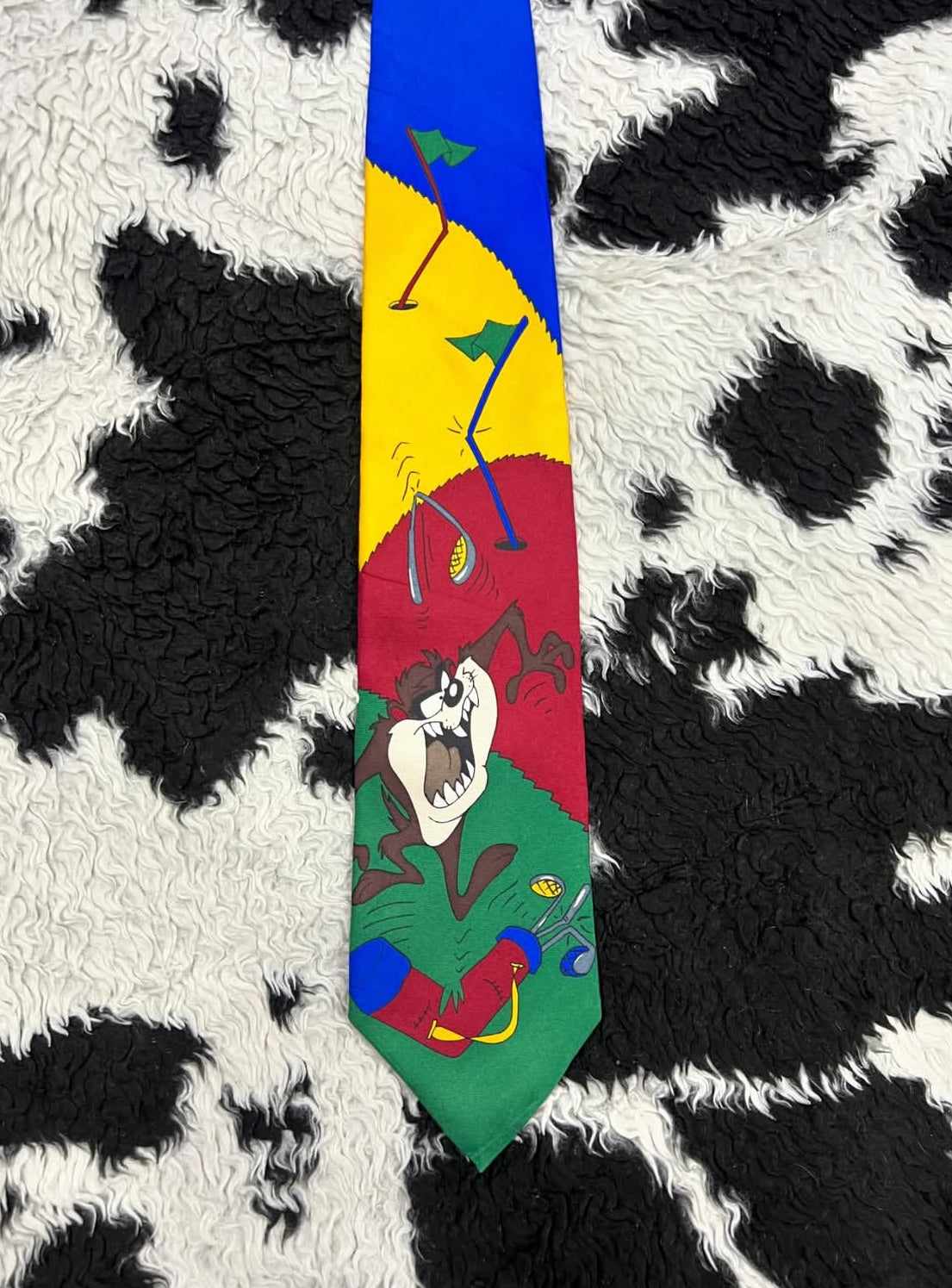 Vintage 1994 Taz Golfing Tie