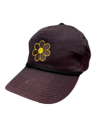 Brown Floral Cap