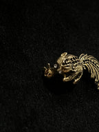 Squirrel Gold Metal Pin