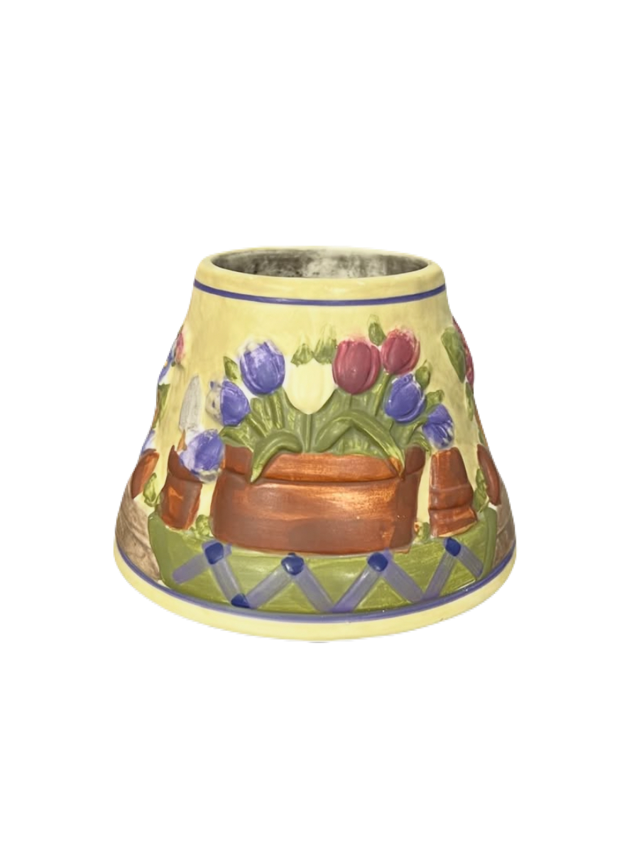 Yankees Floral Candle Holder