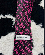 Kensington Black & Pink Embroidered Tie