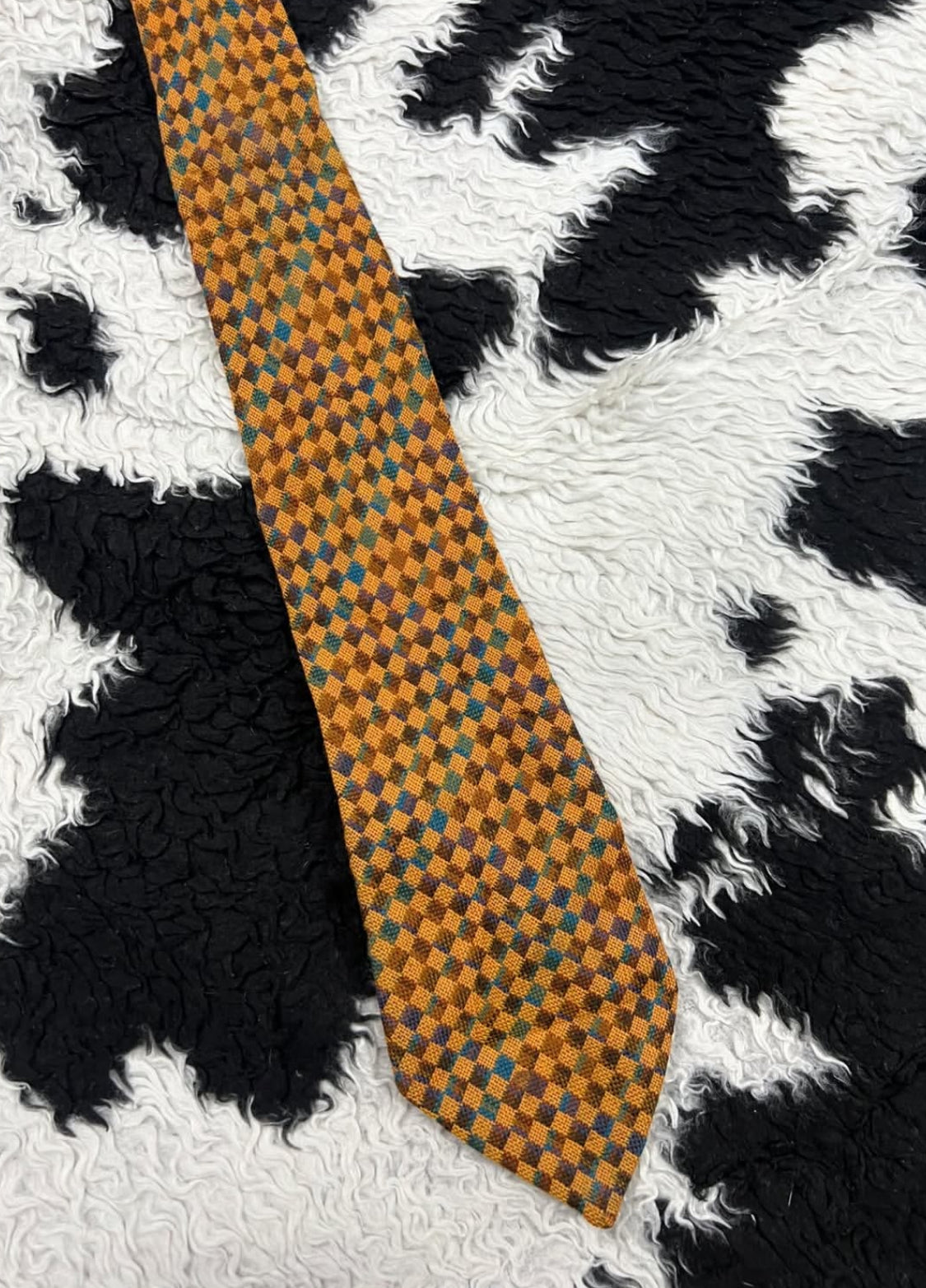 Woolen Checkered Tie