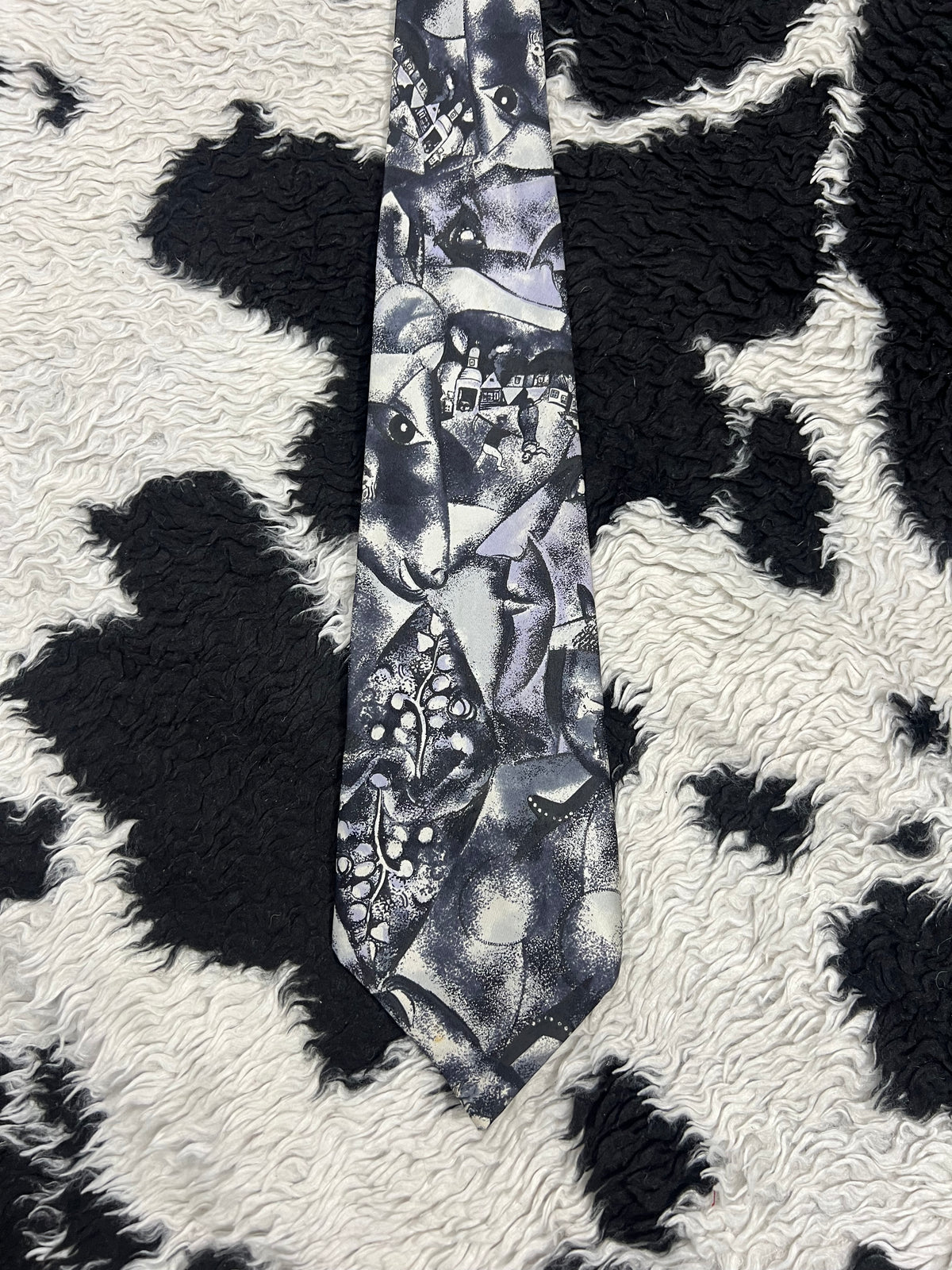 Reine Seide Painting Farm Tie